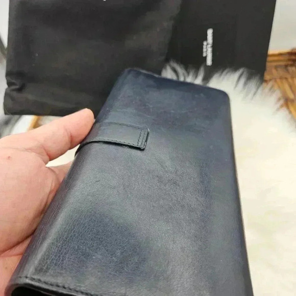 YSL Cobalt Bleu Cassandra  Long Wallet - Picture 6 of 16
